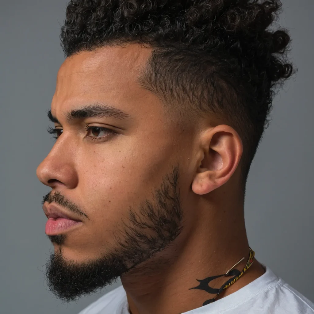Afro Burst Fade Mohawkbold burst fade mohaw