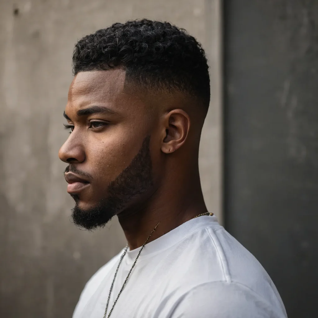 High Taper FadeBlack man with high taper
