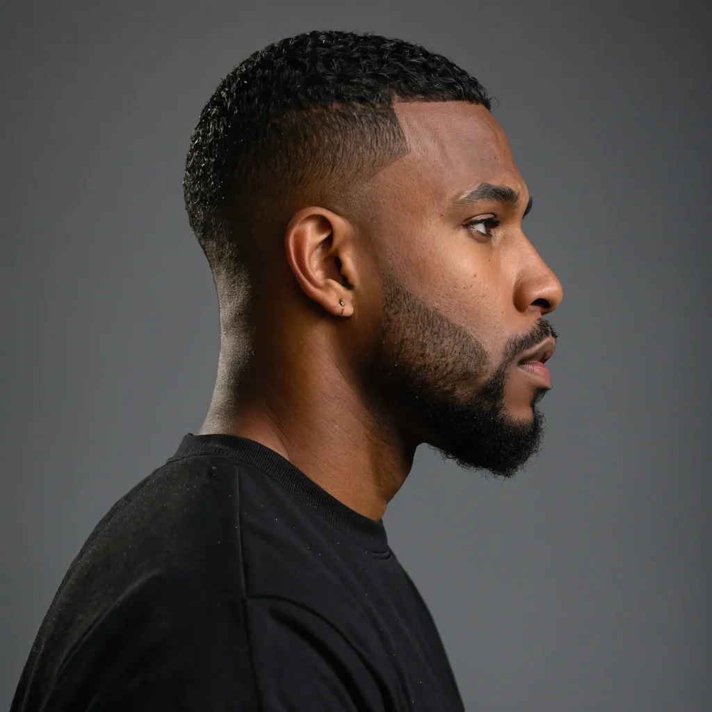 Low Taper with Textured Crop TopBlack man w