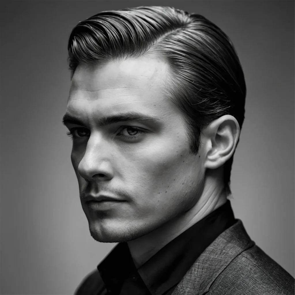 Refined Side Partpolished hairstyle on m