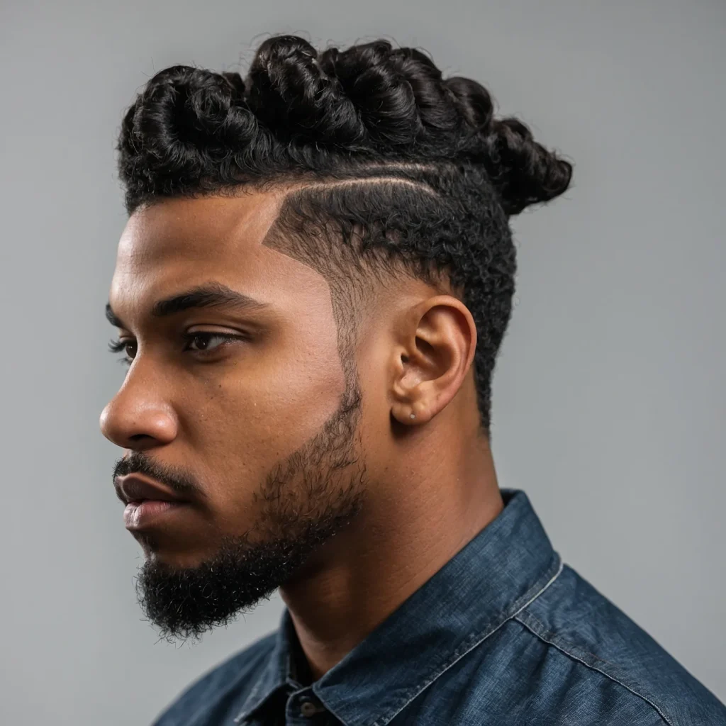 Sponge Twist FadeBlack man with spongetwist