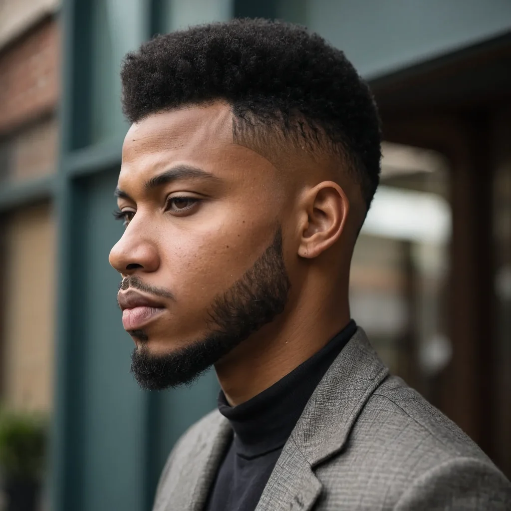 Afro Taper Fademan with rounded afro pair