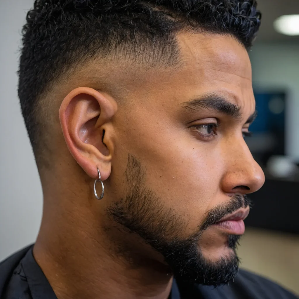 Burst Taper Fademan with burst taper fade