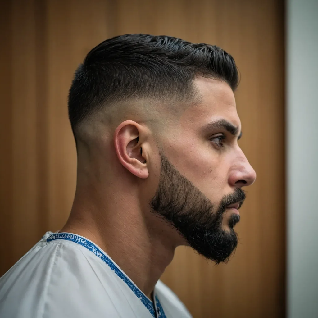Skin Taper Fade to Bare Skinman with tape