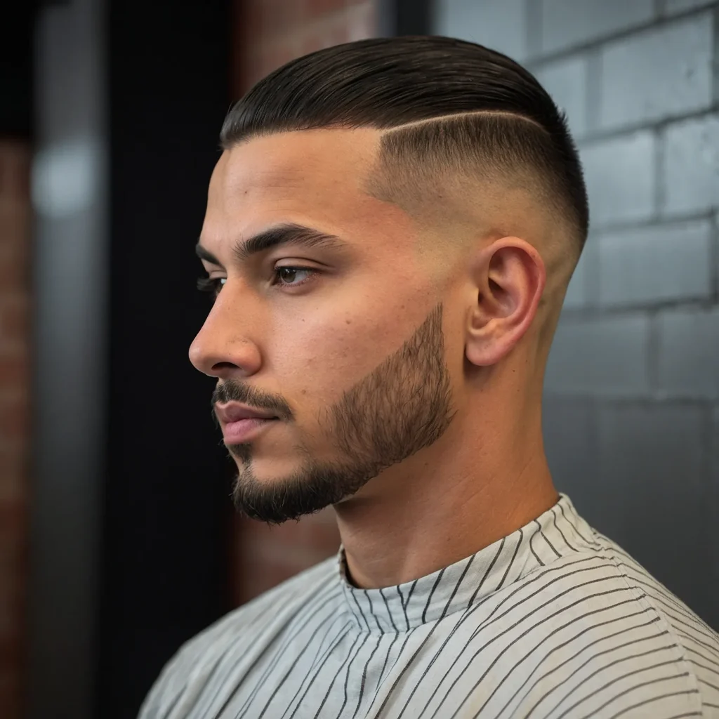 Taper Fade with LineUpman with crisp line