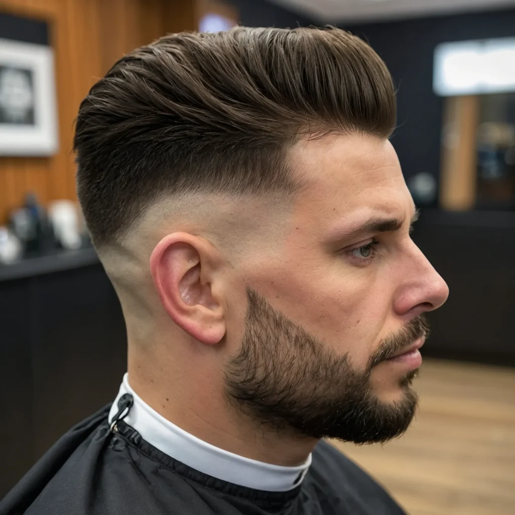 Taper Fade with Quiffman with soft quiff