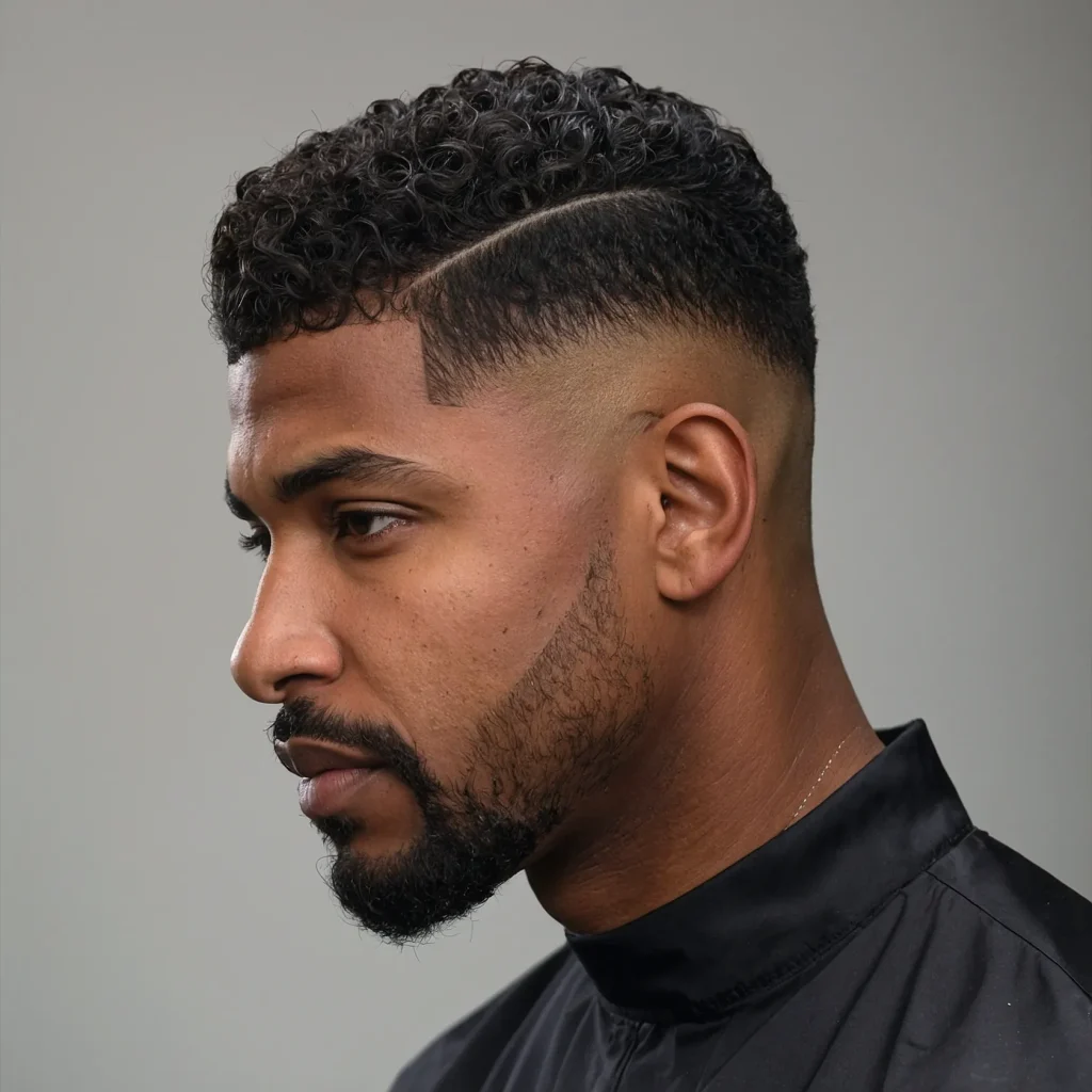 Taper Fade with Soft Wavesman with soft fl